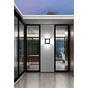 CMD Creative Metalldesign Wandarmatuur voor buitenshuis AQUA LEGENDO vierkant, met bewegingsmelder IP44, antraciet 