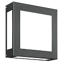 Wandarmatuur voor buitenshuis AQUA LEGENDO vierkant E27 IP44, antraciet