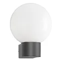 Wandarmatuur voor buitenshuis AQUA BALL rond E27 IP44, antraciet 