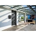 CMD Creative Metalldesign Brievenbus gesloten, met slot, gebogen, antraciet