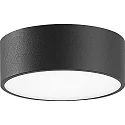 Wand- en plafondarmatuur klein, rond IP65, antraciet 