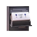 CMD Creative Metalldesign Staande brievenbus 112 X 50 X 37CM hoekig, straight, met pakketlade, met slot, antraciet