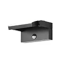 Wandarmatuur voor buitenshuis CCT Switch, kantelbaar, met bewegingsmelder IP54