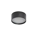 outdoor ceiling luminaire Ø 12CM round, CCT Switch, with diffuser IP44, anthracite, powder coated