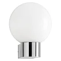 Wandarmatuur voor buitenshuis AQUA BALL rond E27 IP44, rvs
