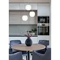 Casablanca pendant luminaire ACAI 16 3 flames, round E27 IP20, mat, opal white dimmable
