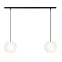 pendant luminaire ACAI 21 2 flames E27 IP20, mat, opal white dimmable