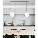 Casablanca pendant luminaire ACAI 21 2 flames E27 IP20, mat, opal white dimmable