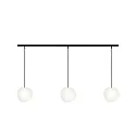 pendant luminaire ACAI 21 3 flames E27 IP20, mat, opal white dimmable