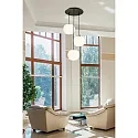 Casablanca pendant luminaire ACAI 26 3 flames, round E27 IP20, mat, opal white dimmable