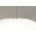 Casablanca Pendelarmatuur AIH 1-vlams, medium E27 IP20, aluminium geborsteld, wit mat dimbaar