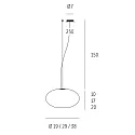 Casablanca Pendelarmatuur AIH 1-vlams, medium E27 IP20, aluminium geborsteld, wit mat dimbaar