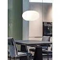 Casablanca Pendelarmatuur AIH 1-vlams, groot E27 IP20, aluminium geborsteld, glanzend, wit dimbaar