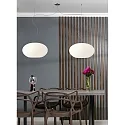 Casablanca Pendelarmatuur AIH 2-vlams, groot E27 IP20, aluminium geborsteld, glanzend, wit dimbaar
