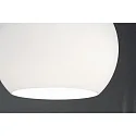 Casablanca Pendelarmatuur BALL 1-vlams, dimbaar E27 IP20, aluminium geborsteld, opaal, wit mat dimbaar