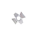 PAR30 blind cover, chrome