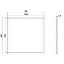 Deko-Light LED panel STANDARD RGBWW 930 - 620x620MM 4 channel, RGBW, excl. LED driver, dimmable 94W 4000lm RGB + 3000K 110° CRI >90
