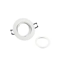 Deko-Light Plafondinbouwarmatuur SAMSOLA rond, draaibaar GU10 / GU5.3, wit mat dimbaar