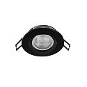 Deko-Light Plafondinbouwarmatuur SAMSOLA rond, draaibaar GU10 / GU5.3, zwart mat dimbaar
