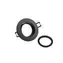 Deko-Light Plafondinbouwarmatuur SAMSOLA rond, draaibaar GU10 / GU5.3, zwart mat dimbaar