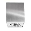  Plafondarmatuur BENGALA SQUARE cubusvorm, instelbaar GU10 IP20, zilver geborsteld dimbaar