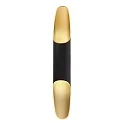 Wandarmatuur APODIS IP20, goud, zwart dimbaar