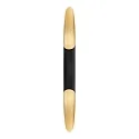 Wandarmatuur APODIS IP20, goud, zwart dimbaar