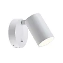 Deko-Light Leesarmatuur CAN TILT ROUND USB rond, met schakelaar, met USB-oplaadfunctie, cardanisch draaien GU10 IP20, wit 
