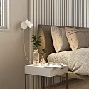 Deko-Light Leesarmatuur CAN TILT ROUND USB rond, met schakelaar, met USB-oplaadfunctie, cardanisch draaien GU10 IP20, wit 
