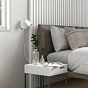 Deko-Light Leesarmatuur CAN TILT ROUND USB rond, met schakelaar, met USB-oplaadfunctie, cardanisch draaien GU10 IP20, wit 