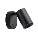 Leesarmatuur CAN TILT ROUND USB rond, met schakelaar, met USB-oplaadfunctie, cardanisch draaien GU10 IP20, zwart 