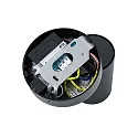 Leesarmatuur CAN TILT ROUND USB rond, met schakelaar, met USB-oplaadfunctie, cardanisch draaien GU10 IP20, zwart 