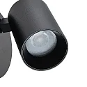 Leesarmatuur CAN TILT ROUND USB rond, met schakelaar, met USB-oplaadfunctie, cardanisch draaien GU10 IP20, zwart 