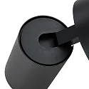 Leesarmatuur CAN TILT ROUND USB rond, met schakelaar, met USB-oplaadfunctie, cardanisch draaien GU10 IP20, zwart 