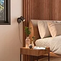 Leesarmatuur CAN TILT ROUND USB rond, met schakelaar, met USB-oplaadfunctie, cardanisch draaien GU10 IP20, zwart 