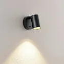 Leesarmatuur CAN TILT ROUND USB rond, met schakelaar, met USB-oplaadfunctie, cardanisch draaien GU10 IP20, zwart 