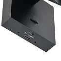 Deko-Light reading lamp CAN TILT SQUARE USB square, with switch, with USB charging function, cardanic swivelling GU10 IP20, black 