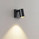 Leesarmatuur CAN TILT SQUARE USB hoekig, met schakelaar, met USB-oplaadfunctie, cardanisch draaien GU10 IP20, zwart 