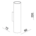 Deko-Light Wandarmatuur CAN UP & DOWN up down, 2-vlams, stijf GU10 IP20, zwart