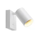 Deko-Light reading lamp CAN TILT SQUARE BASE MIX'N MATCH 1/3 square, with switch, without shade, cardanic swivelling GU10 IP20, white 