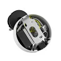 Deko-Light Leesarmatuur CAN TILT ROUND USB BASE MIX'N MATCH 1/3 rond, met schakelaar, zonder lampenkap, met USB-oplaadfunctie