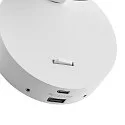 Deko-Light Leesarmatuur CAN TILT ROUND USB BASE MIX'N MATCH 1/3 rond, met schakelaar, zonder lampenkap, met USB-oplaadfunctie