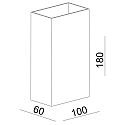 Deko-Light Wandarmatuur CAN SQUARE UP&DOWN 2-vlams, hoekig GU10 IP20, zwart