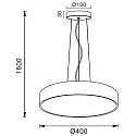 Deko-Light pendant luminaire MENKAR 40 IP20, black