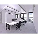 Deko-Light Staande lamp OFFICE THREE PRO MOTION up down, met sensor, Tunable White IP20, gitzwart dimbaar