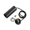 Deko-Light pendant luminaire CAN 150 down, cylindrical, direct GU10 IP20, black