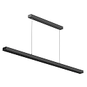 Pendelarmatuur OFFICE THREE PRO UP AND DOWN DALI aanstuurbaar, direct / indirect IP20, mat, gitzwart dimbaar