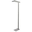 Staande lamp OFFICE TWO UP/DOWN met schakelaar, direct / indirect, UGR < 19 IP20, zilver dimbaar