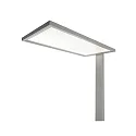 Deko-Light Staande lamp OFFICE ONE TRANSPARENT voor BAP IP20, helder, gesatineerd, zilver dimbaar