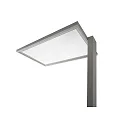 Deko-Light Staande lamp OFFICE ONE TRANSPARENT voor BAP IP20, helder, gesatineerd, zilver dimbaar